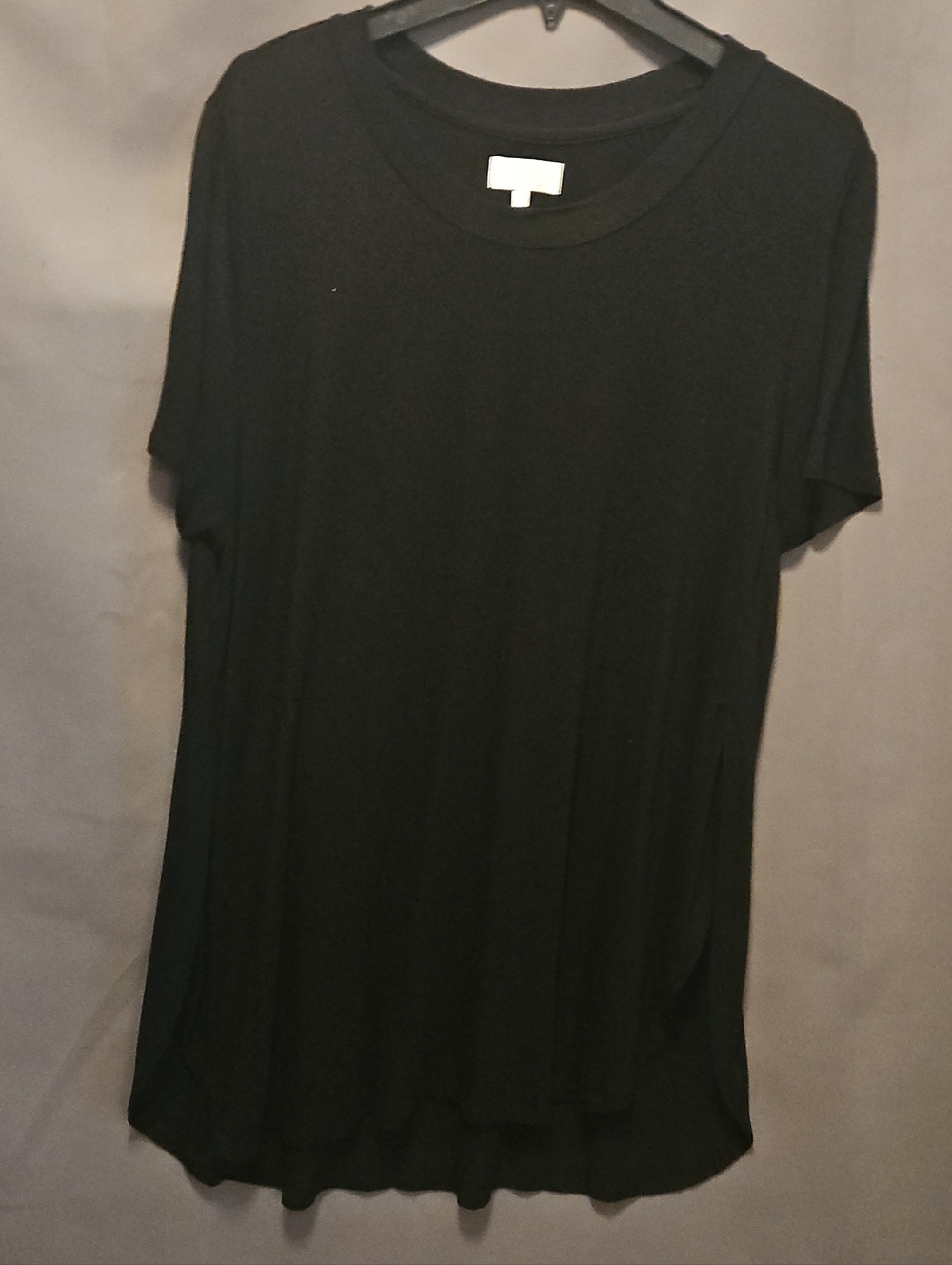 Mud Pie Black Short Sleeve Crewneck Top
